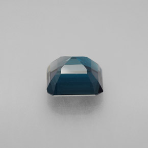 Topacio azul natural de 2,49 ct, corte esmeralda, VVS-VS