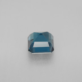 Topacio azul natural de 2,14 ct, corte esmeralda, VVS-VS