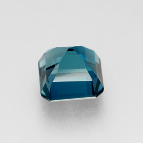 Topacio azul natural de 2,38 ct, corte esmeralda, VVS-VS