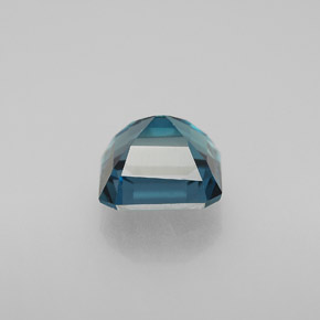 Topacio azul natural de 2,20 ct, corte esmeralda, VVS-VS