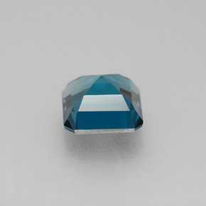 Topacio azul natural de 2,46 ct, corte esmeralda, VVS-VS