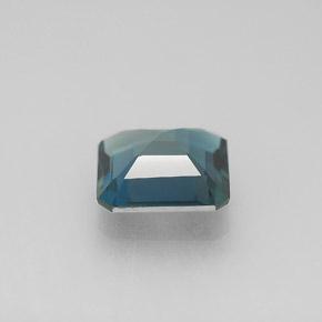 Topacio azul natural de 2,30 ct, corte esmeralda, VS