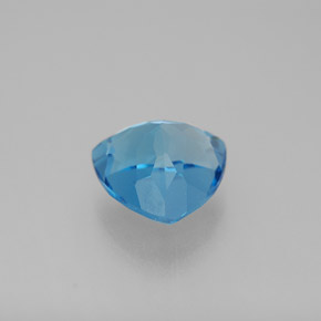 Topacio azul natural de 3,39 ct, trillón, VVS-VS