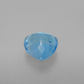 Topacio azul natural de 3,65 ct, trillón, VS