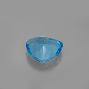 Topacio azul natural de 2,70 ct, trillón, VS