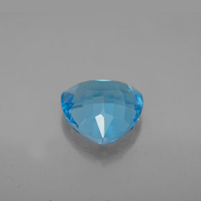 Topacio azul natural de 3,18 ct, trillón, VVS-VS