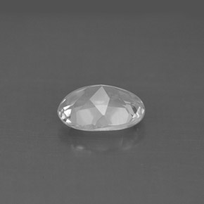 Topacio blanco natural de 1,53 ct, corte óvalo, VS