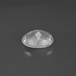 Topacio blanco natural de 1,55 ct, corte óvalo, VS