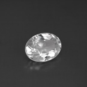 Topacio blanco natural de 1,62 ct, corte óvalo, VS
