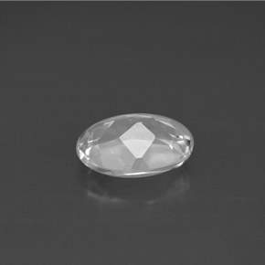 Topacio blanco natural de 1,44 ct, corte óvalo, VS