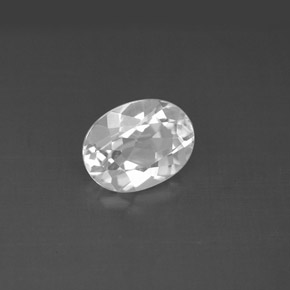 Topacio blanco natural de 1,60 ct, corte óvalo, VVS-VS