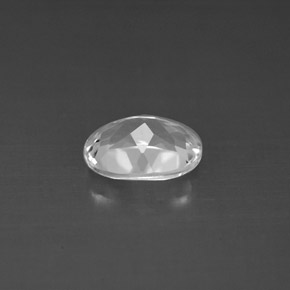 Topacio blanco natural de 1,48 ct, corte óvalo, VVS-VS