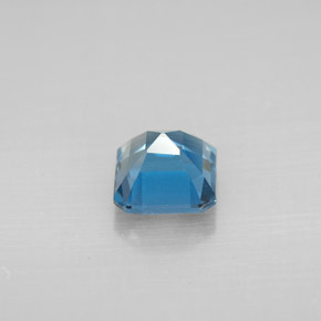 Topacio azul natural de 1,45 ct, corte esmeralda, VVS-VS