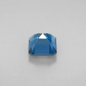 Topacio azul natural de 1,46 ct, corte esmeralda, VVS-VS