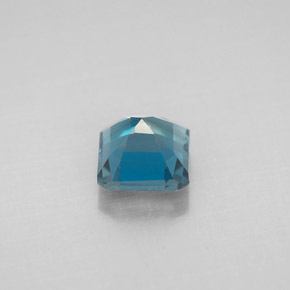 Topacio azul natural de 1,46 ct, corte esmeralda, VVS-VS