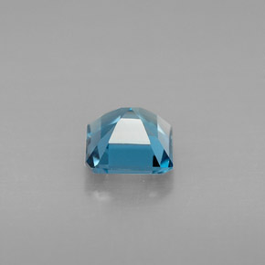 Topacio azul natural de 1,34 ct, corte esmeralda, VVS-VS