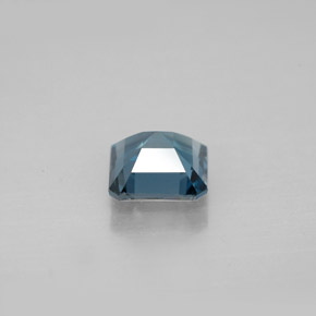Topacio azul natural de 1,30 ct, corte esmeralda, VVS-VS