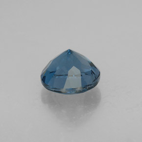Topacio azul natural de 2,70 ct, corte redondo, VVS-VS