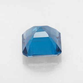 Topacio azul natural de 2,23 ct, corte esmeralda, VVS