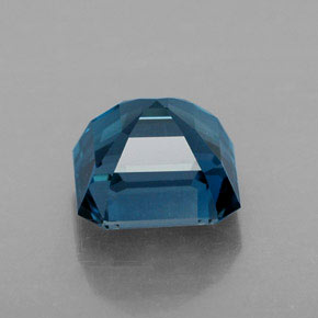 Topacio azul natural de 2,38 ct, corte esmeralda, VVS-VS