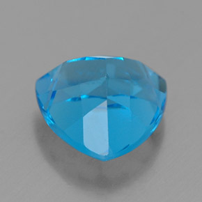 Topacio azul natural de 2,85 ct, trillón, VVS