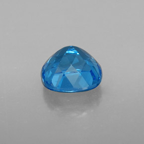 Topacio azul natural de 1,92 ct, corte cojín, VS