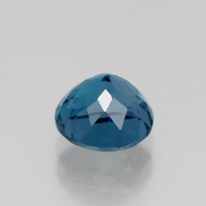 Topacio azul natural de 1,91 ct, corte redondo, VS