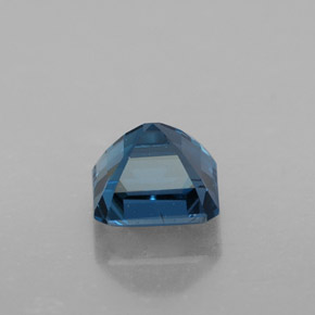 Topacio azul natural de 1,60 ct, corte esmeralda, VVS-VS