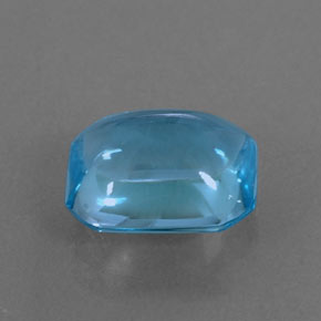 Topacio azul natural de 3,33 ct, corte esmeralda, transparente