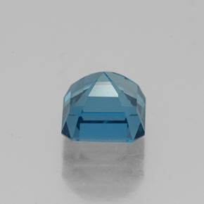 Topacio azul natural de 1,71 ct, corte esmeralda, VVS-VS