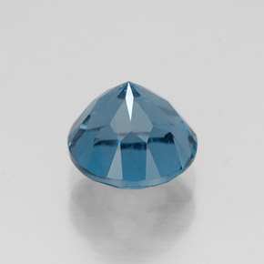 Topacio azul natural de 1,91 ct, corte redondo, VS-SI