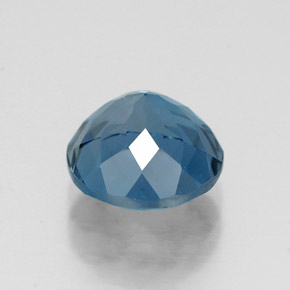 Topacio azul natural de 2,62 ct, corte redondo, VVS