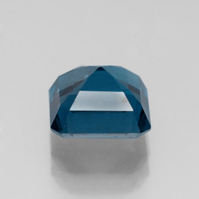Topacio azul natural de 2,32 ct, corte esmeralda, VVS