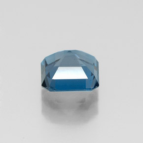 Topacio azul natural de 1,27 ct, corte esmeralda, VVS