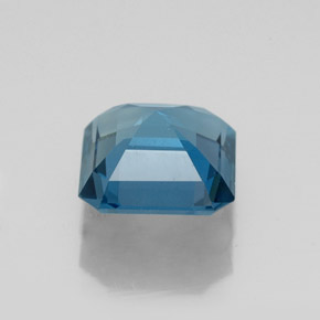 Topacio azul natural de 2,44 ct, corte esmeralda, VS
