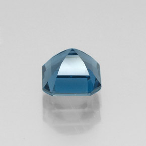 Topacio azul natural de 1,30 ct, corte esmeralda, VVS-VS