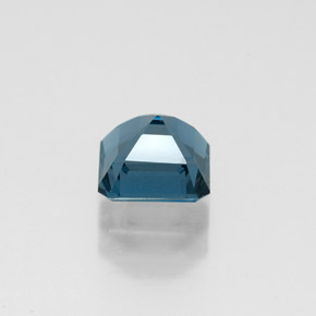 Topacio azul natural de 1,44 ct, corte esmeralda, VVS