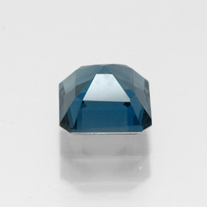 Topacio azul natural de 1,35 ct, corte esmeralda, VVS