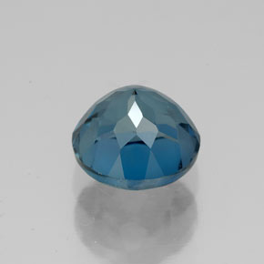 Topacio azul natural de 3,00 ct, corte redondo, VVS