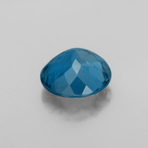 Topacio azul natural de 3,34 ct, corte redondo, VS-SI