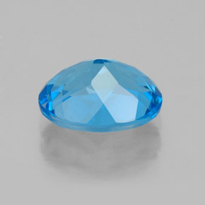 Topacio azul natural de 2,26 ct, corte óvalo, VS