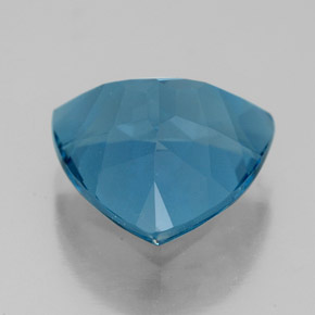 Topacio azul natural de 6,69 ct, trillón, VVS