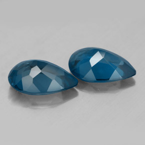 Gemas de topacio azul natural de  ct, en forma de pera, VVS-VS