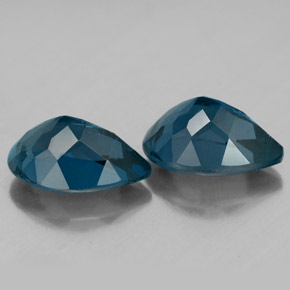 Gemas de topacio azul natural de  ct, en forma de pera, VVS