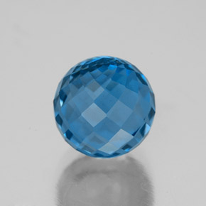 Topacio Azul Londres natural de 5.52 ct, Esfera / Bola, VVS-VS