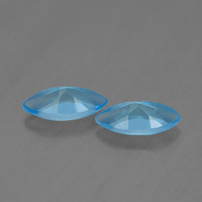 Gemas de topacio azul suizo natural de  ct, marquesa, VVS-VS