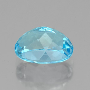 Topacio azul natural de 2,80 ct, corte óvalo, VVS-VS