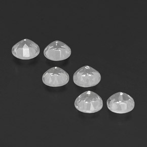 Gemas de topacio blanco natural de  ct, corte redondo, VS