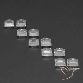 Gemas de Topacio Blanco natural de 8.24 ct, Cuadrado, VS