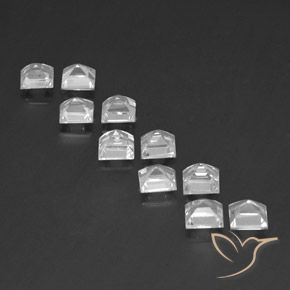 Gemas de Topacio Blanco natural de 8.30 ct, Cuadrado, VS